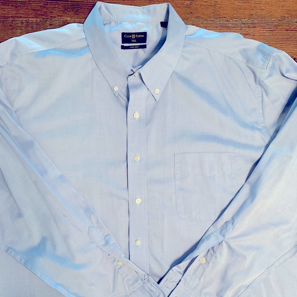Club Room pinpoint men’s tall dress shirt.